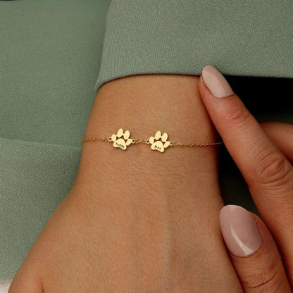 Bracciale zampetta argento