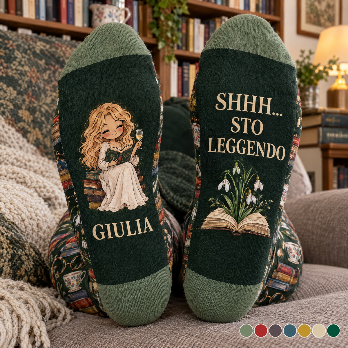 Calzini personalizzati colori disponibili