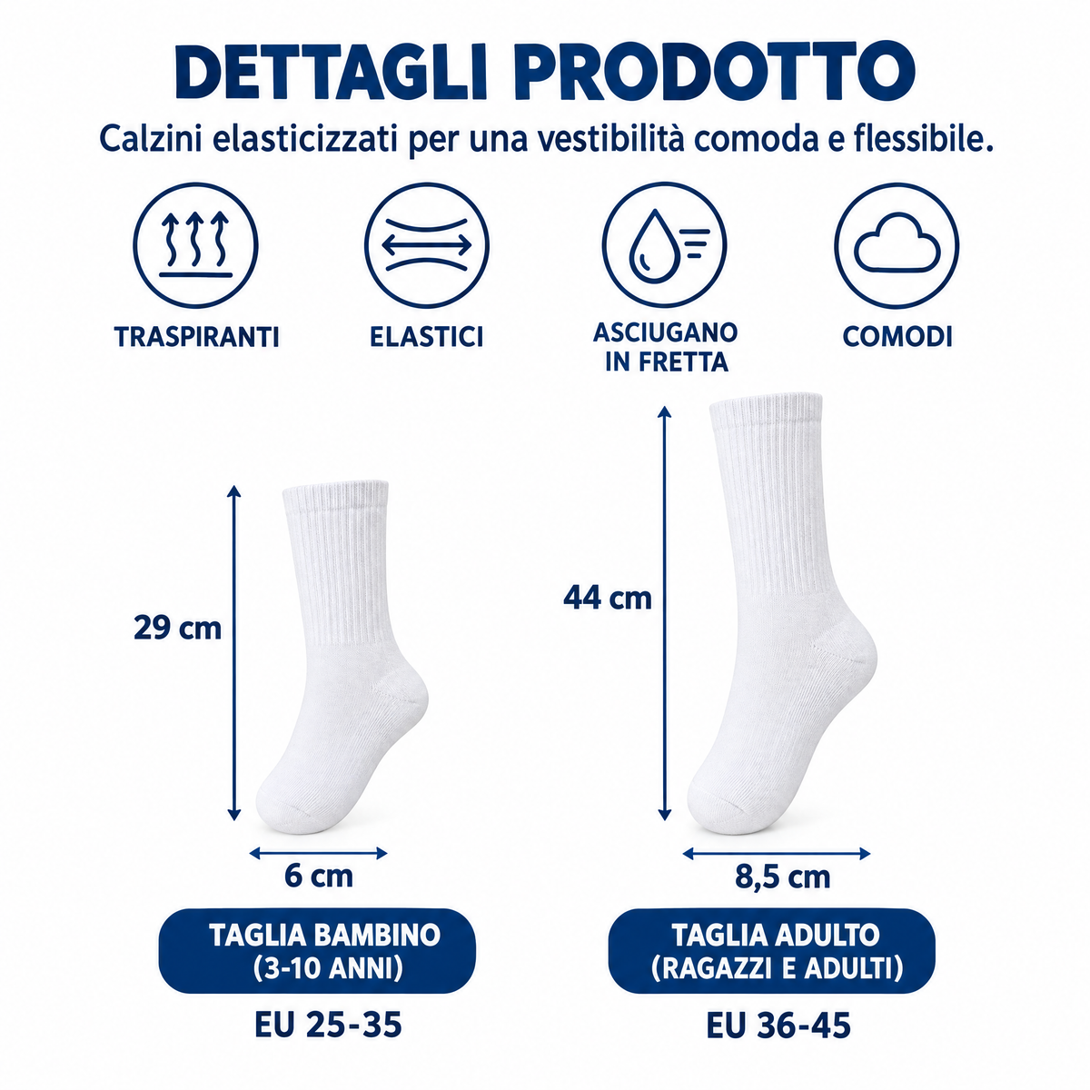 Dettagli prodotto e taglie