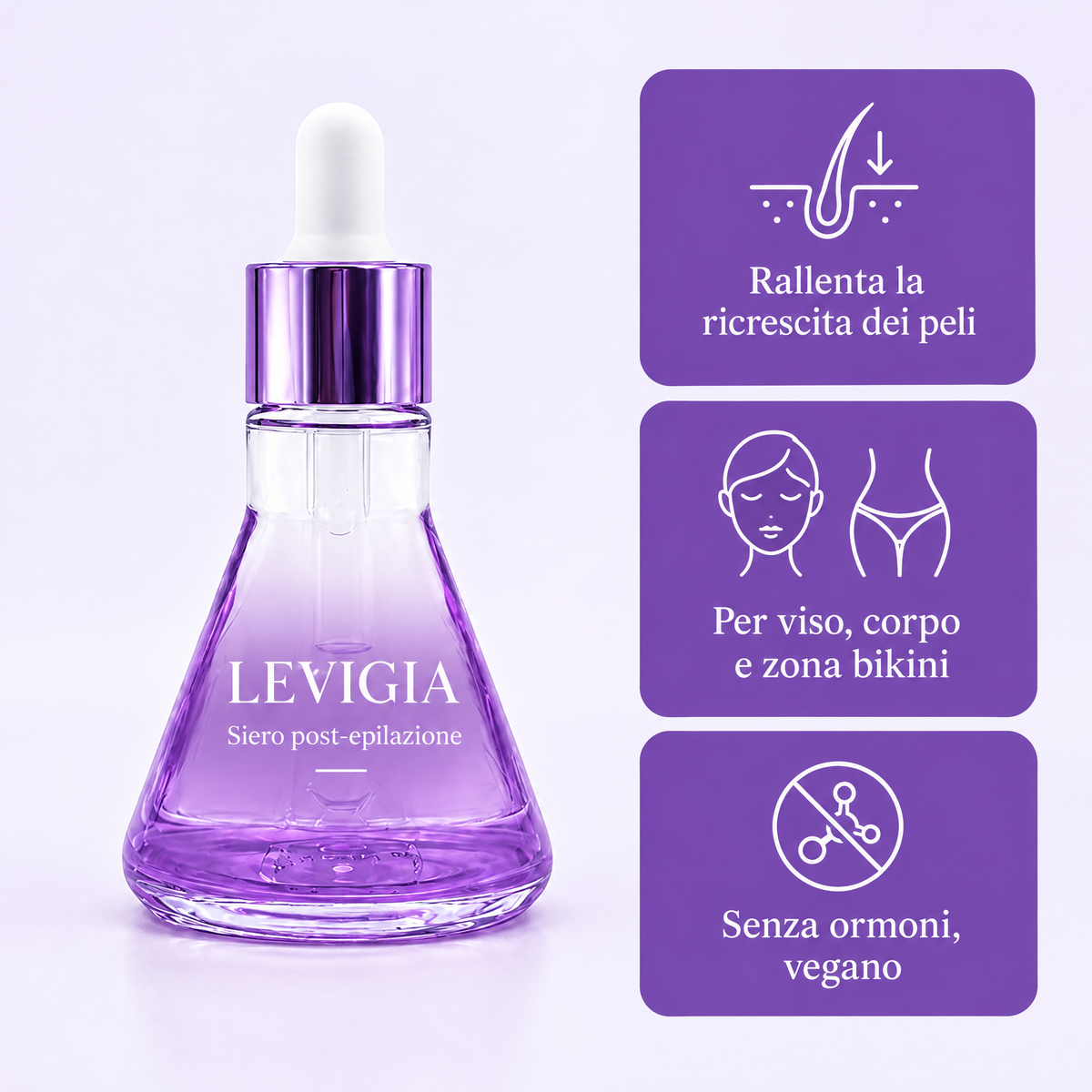 Levigia siero post-epilazione