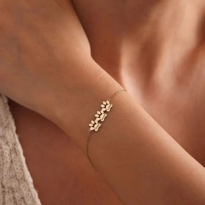 Bracciali in oro, argento e oro rosa