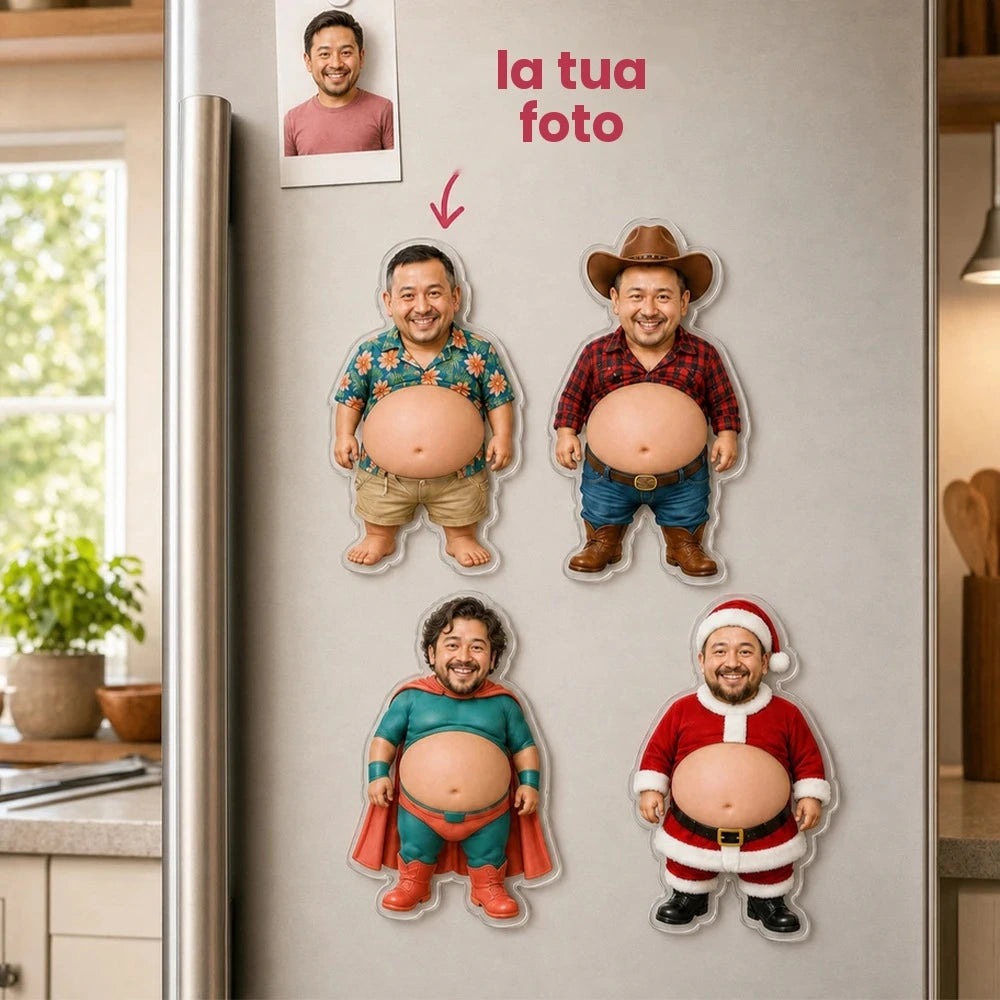 Panciotto calamita personalizzata con la tua foto