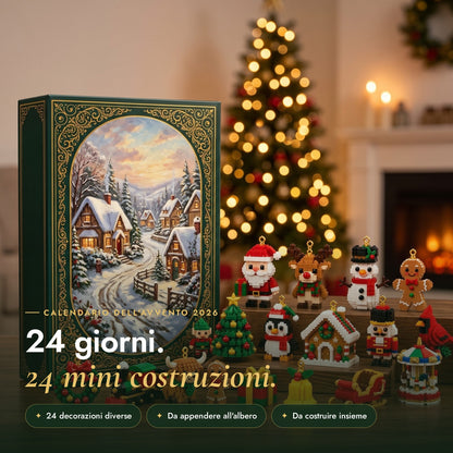Avventina calendario dell'Avvento 24 mini costruzioni