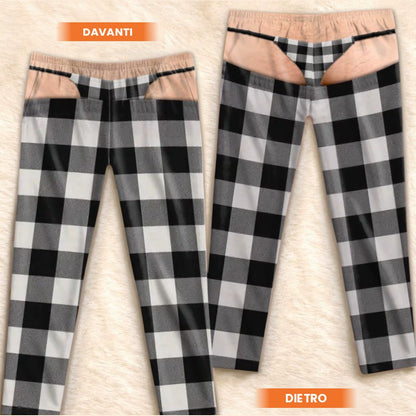 Scozzese Bianco-Nero · Slip Quadri
