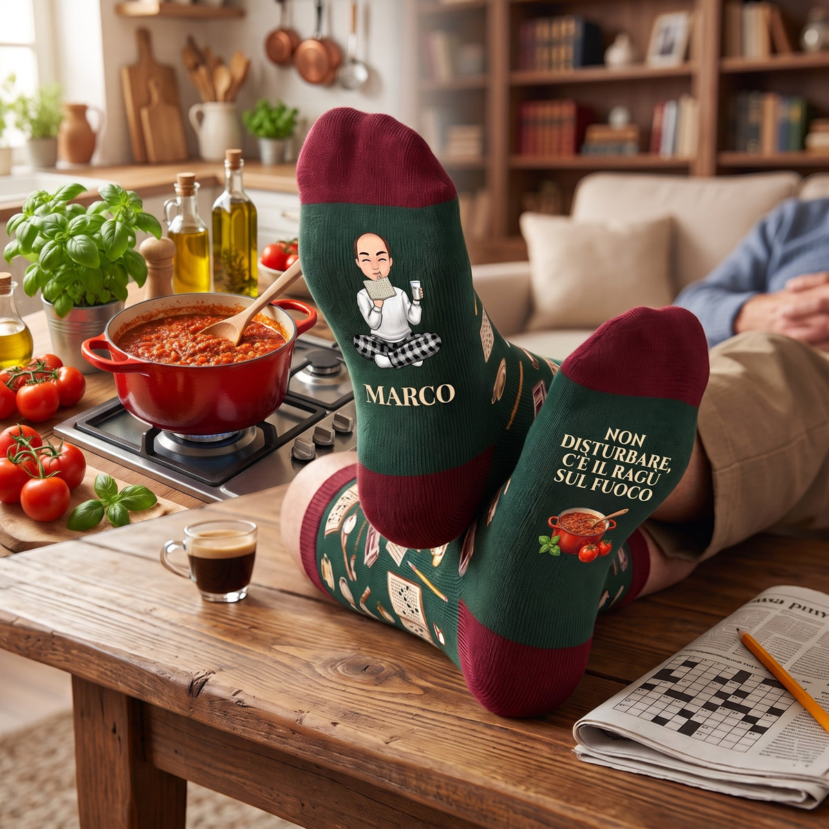 Calzini cucina personalizzati per lui