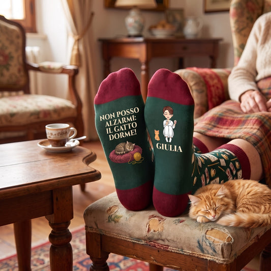Calzini personalizzati gatto per lei