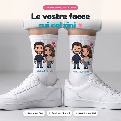 Calzini personalizzati con caricatura