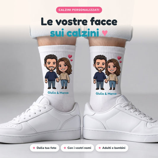 Calzini personalizzati con caricatura