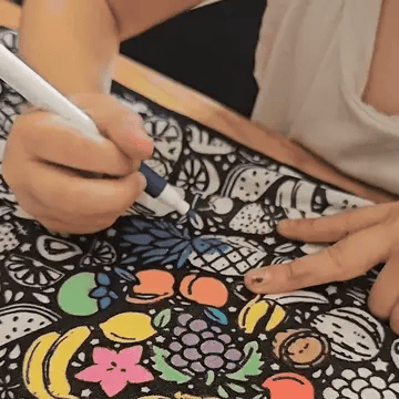 Dettaglio colorazione
