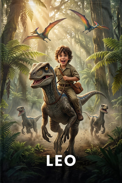 Poster personalizzato Avventura Dino