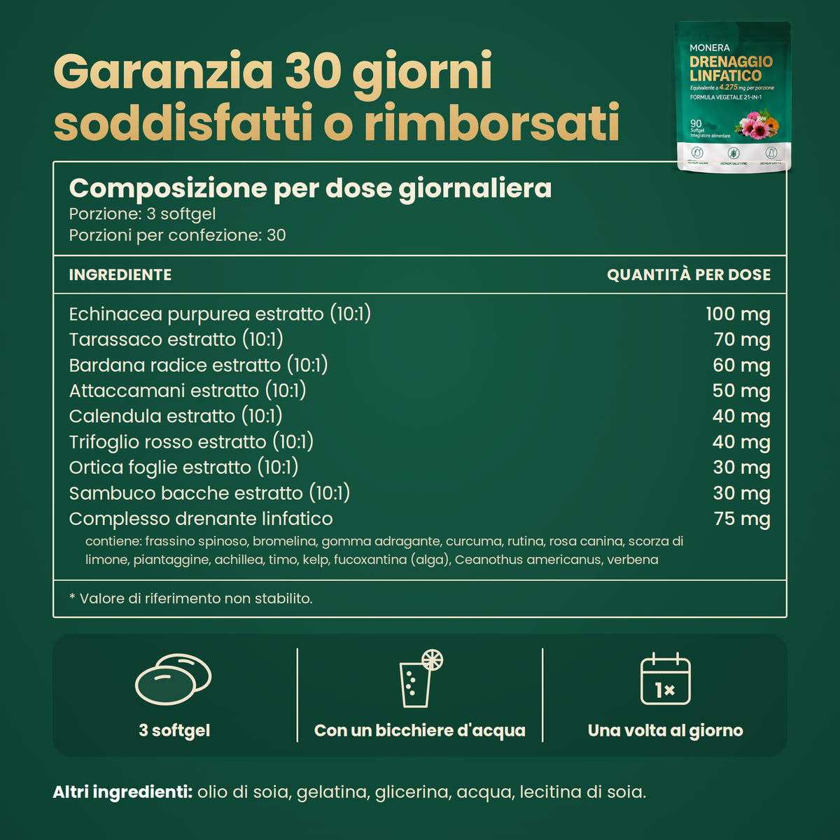 Drenavia ingredienti