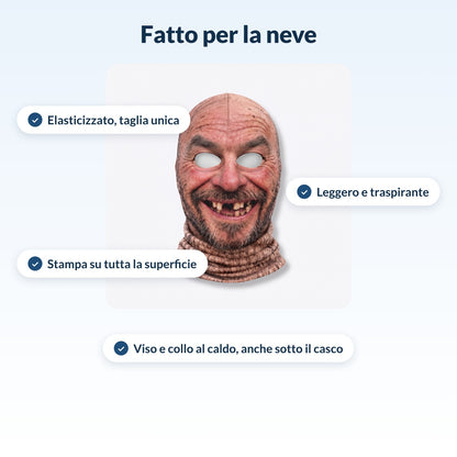 Passamontagna elasticizzato, leggero e traspirante