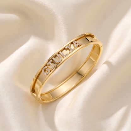 Bracciale Aurelia oro con nome