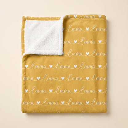 Coperta personalizzata con interno Sherpa