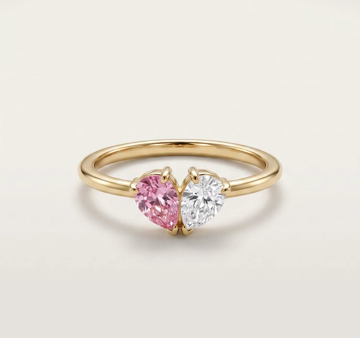 Liora anello cuore pietre di nascita oro