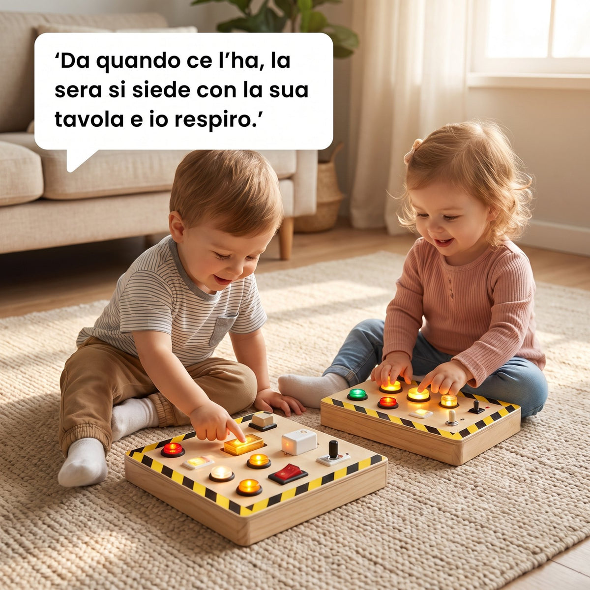 Bambini che giocano con Lucino