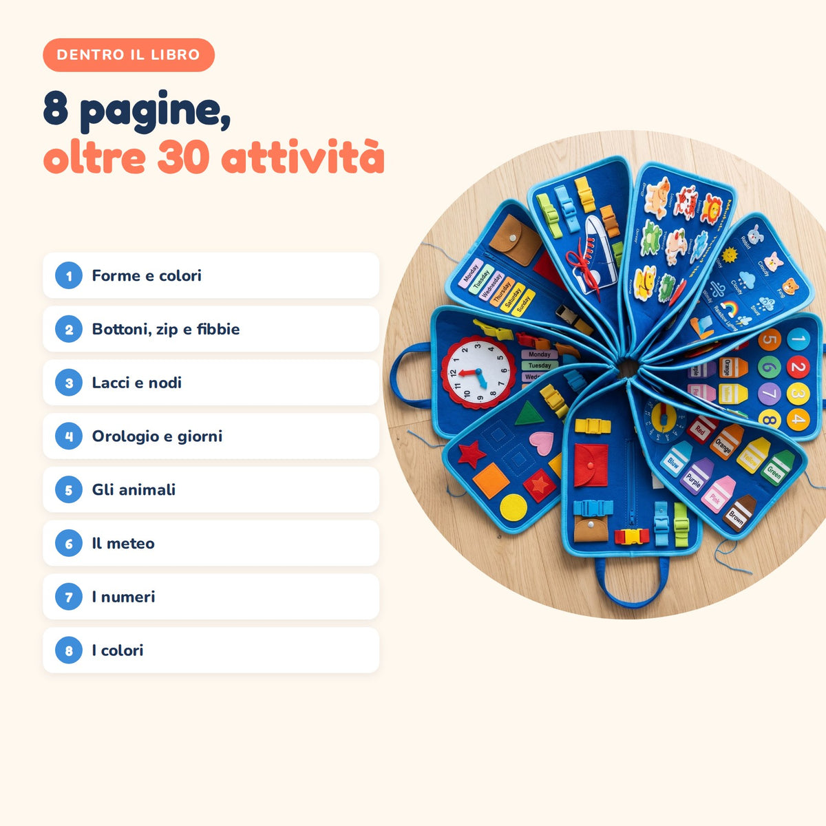 8 pagine, oltre 30 attività