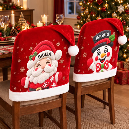 Natalino coprisedia di Natale personalizzati