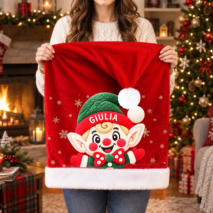 Natalino coprisedia di Natale personalizzati