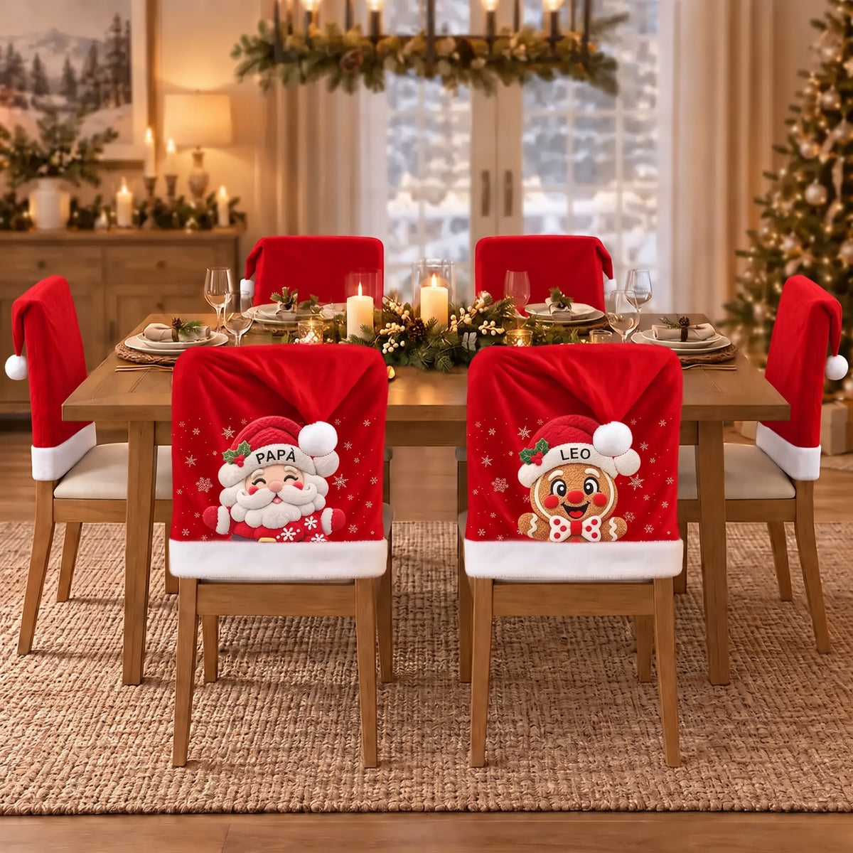 Natalino coprisedia di Natale personalizzati