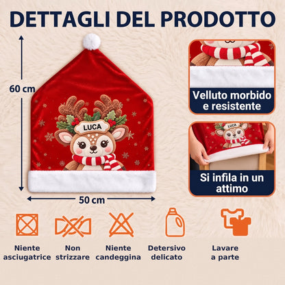 Natalino coprisedia di Natale personalizzati