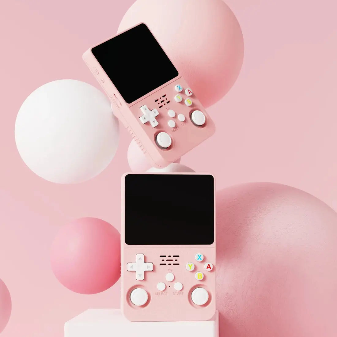 Pixelino con giochi retrò sul display