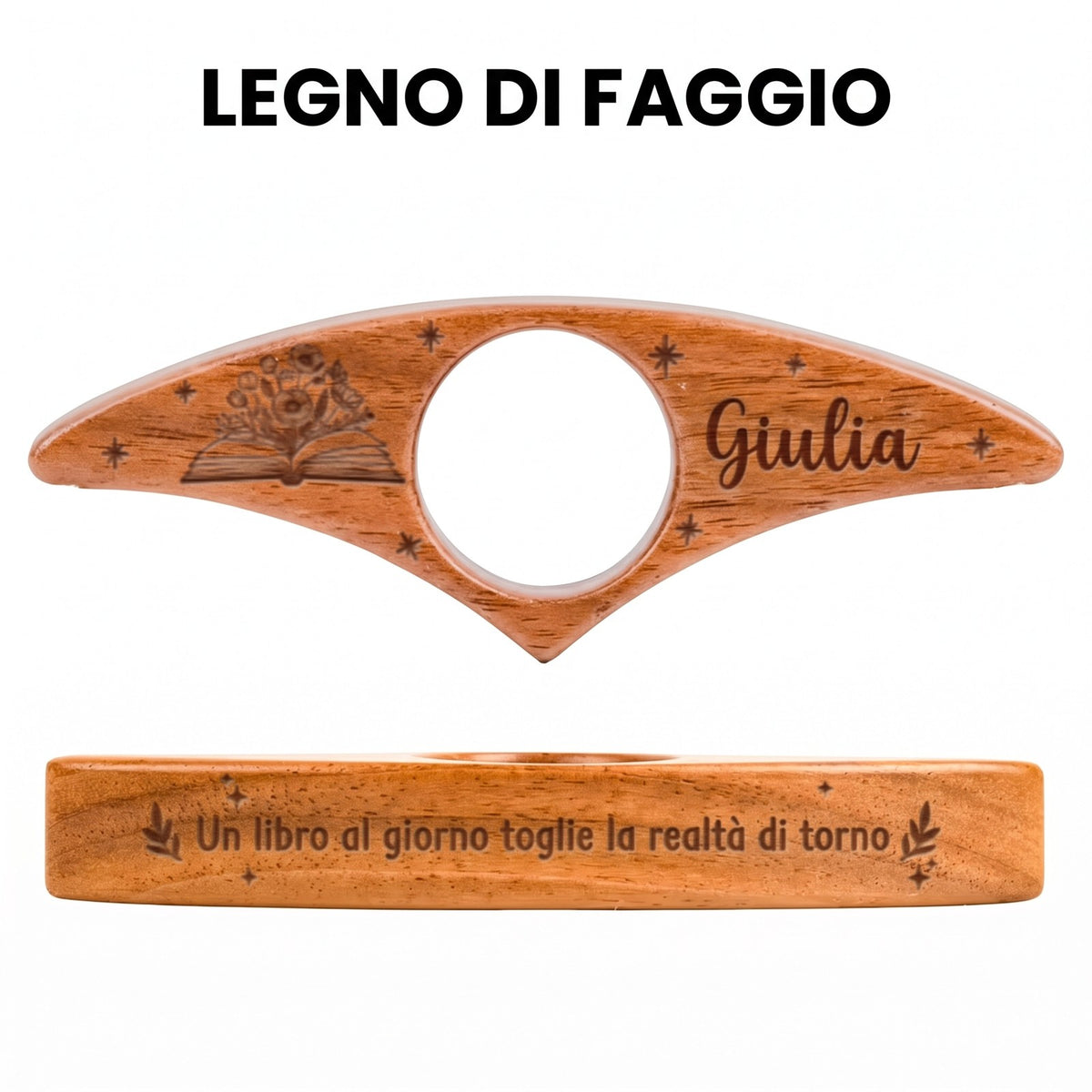 Reggipagina in legno di faggio