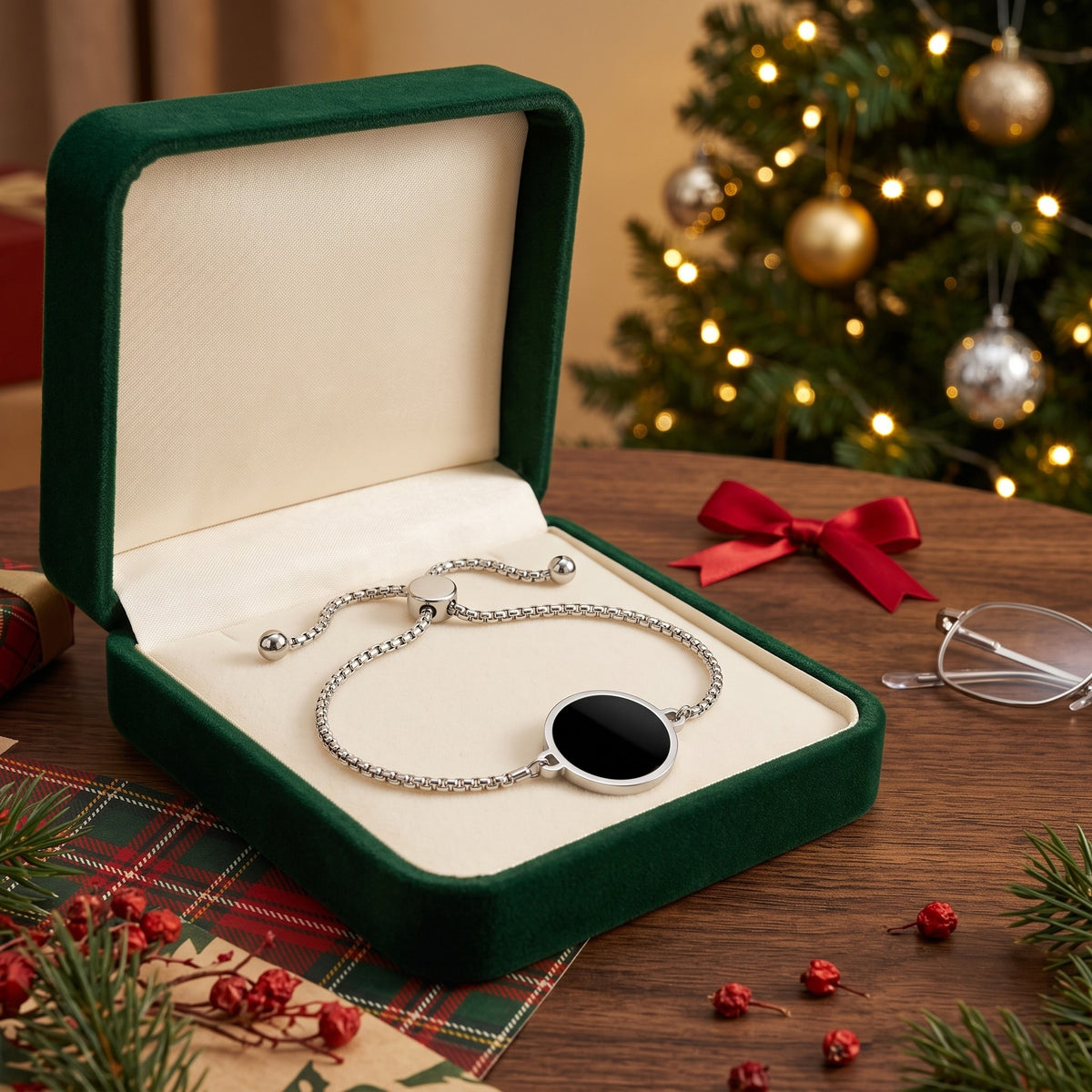 Bracciale con foto nascosta in confezione regalo