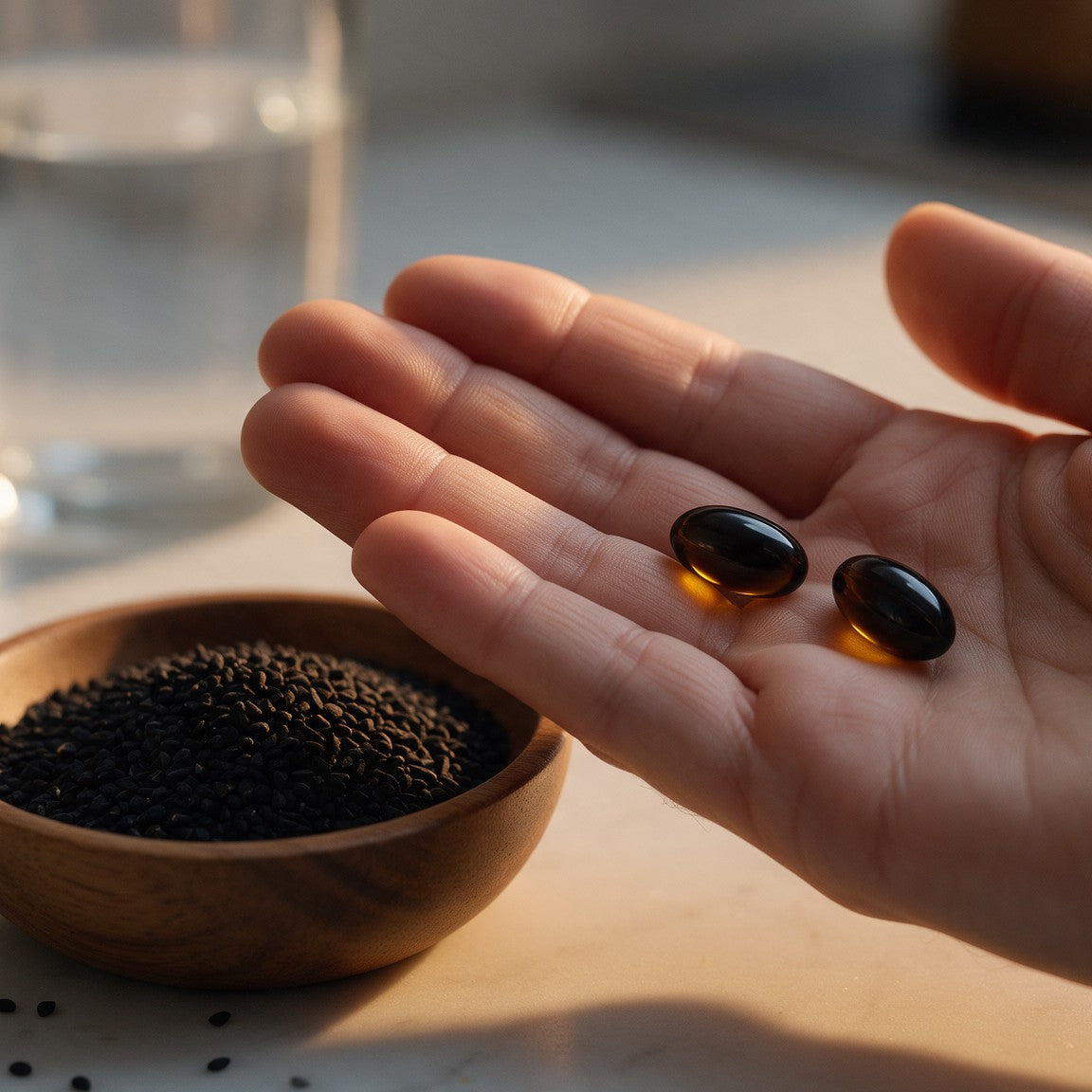 Capsule molli di olio di cumino nero