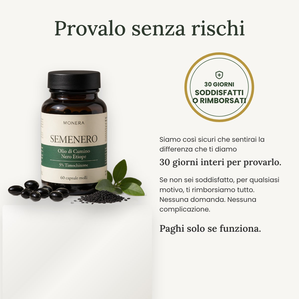 Provalo senza rischi - 30 giorni