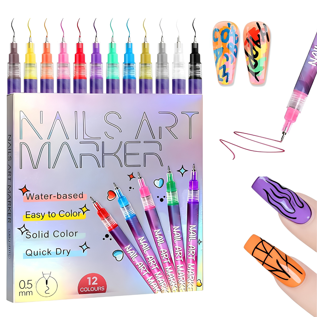 Smaltina™ – penne nail art 12 colori