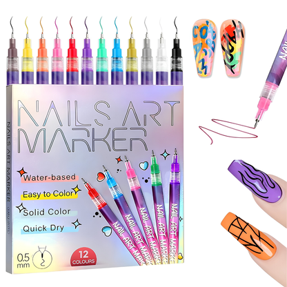 Smaltina™ – penne nail art 12 colori
