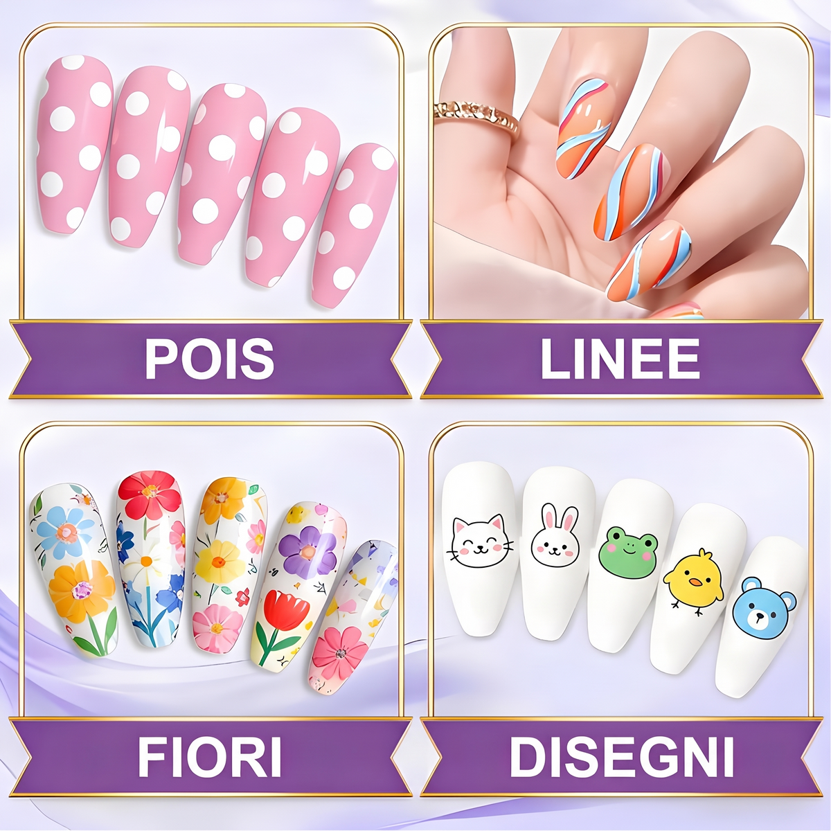 Smaltina™ – pois, linee, fiori, disegni