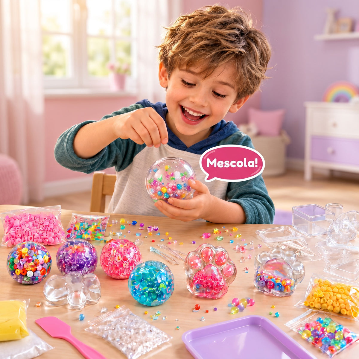 Strizzino – bambino crea il suo squishy