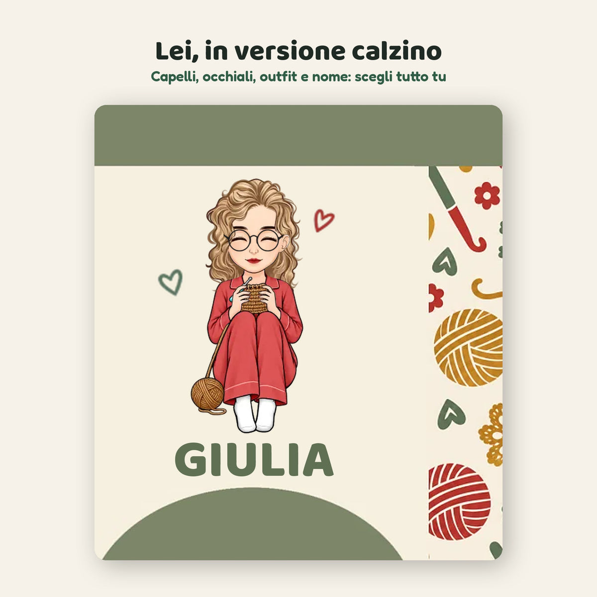Il suo personaggio con il suo nome