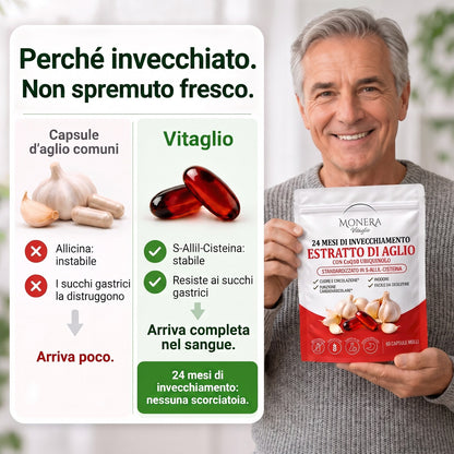 Perché aglio invecchiato 24 mesi